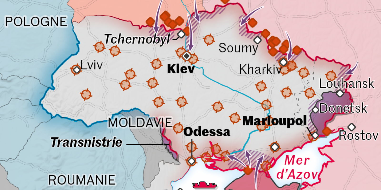 Guerre en Ukraine : l’offensive russe contre Kiev a commencé, « cette guerre durera » prévient Macron