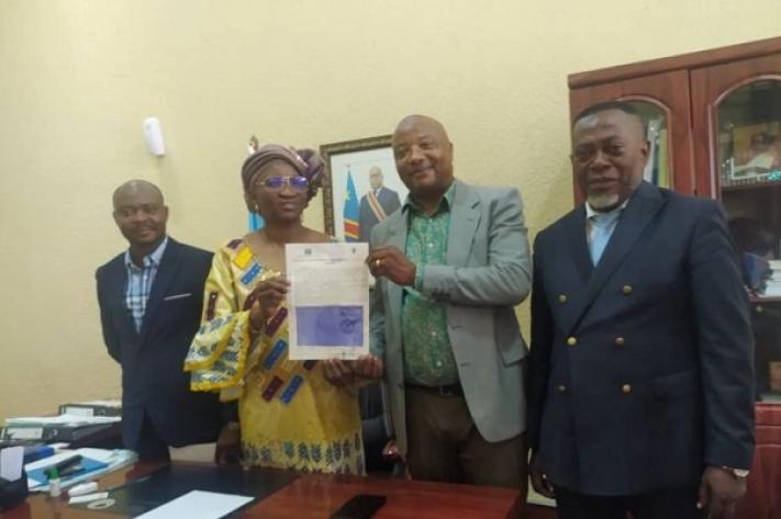 Bukavu : le palais de justice obtient enfin  un certificat d’enregistrement grâce à  la PG Marie Josée Ibalayama