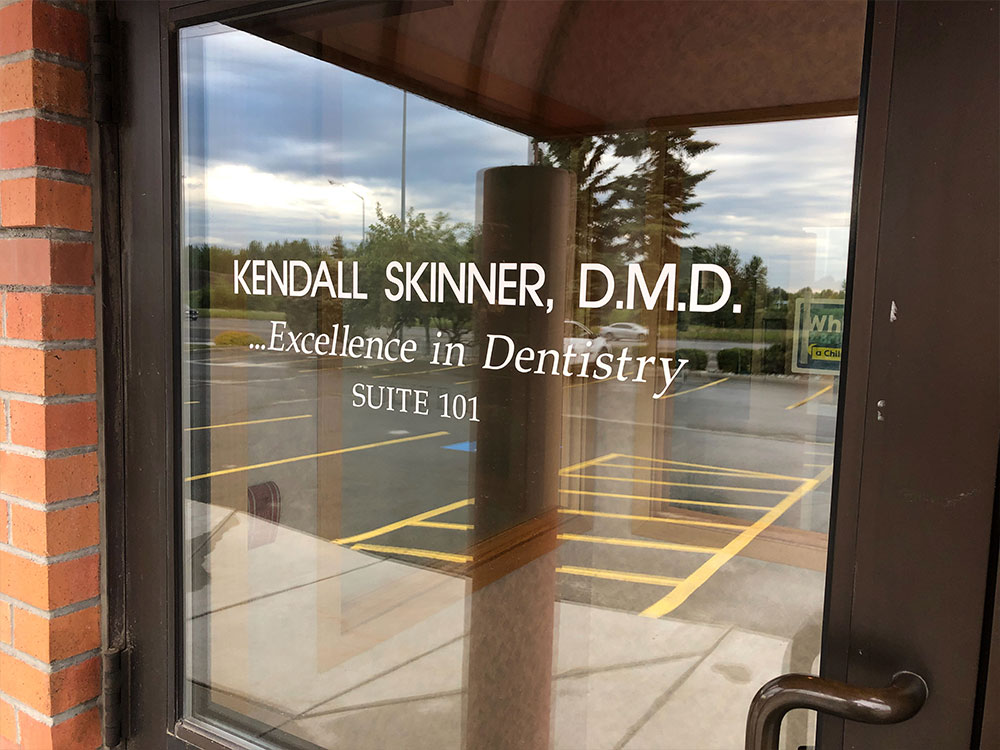 Outside of building at Excellence in Dentistry in Anchorage, the office of Dr. Kendall Skinner